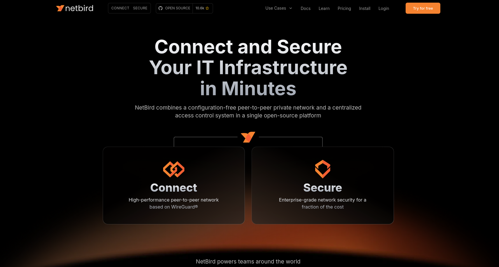 Netbird: создания виртуальных частных сетей